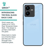 Pastel Sky Blue Glass Case for Vivo Y22