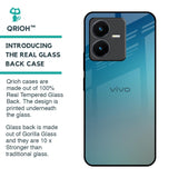 Sea Theme Gradient Glass Case for Vivo Y22