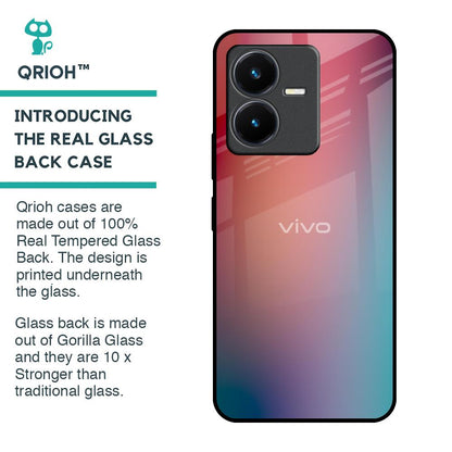 Dusty Multi Gradient Glass Case for Vivo Y22