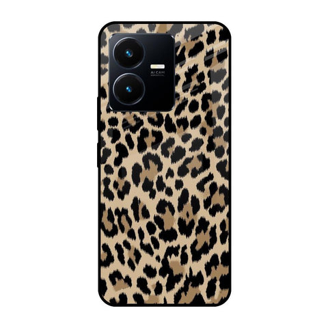 Leopard Seamless Vivo Y22 Glass Cases & Covers Online