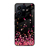Heart Rain Fall Vivo Y22 Glass Cases & Covers Online