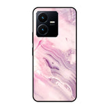Diamond Pink Gradient Vivo Y22 Glass Cases & Covers Online