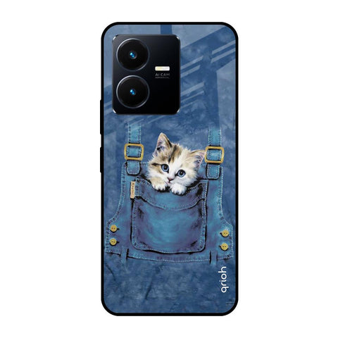 Kitty In Pocket Vivo Y22 Glass Cases & Covers Online