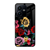 Floral Decorative Vivo Y22 Glass Cases & Covers Online