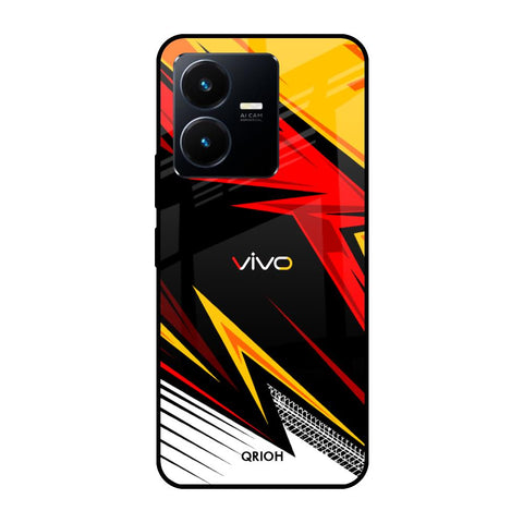 Race Jersey Pattern Vivo Y22 Glass Cases & Covers Online