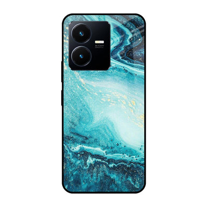 Sea Water Vivo Y22 Glass Cases & Covers Online
