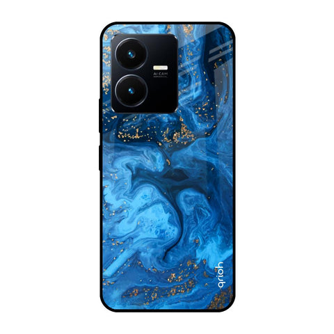 Gold Sprinkle Vivo Y22 Glass Cases & Covers Online