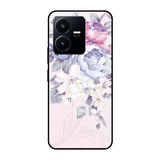 Elegant Floral Vivo Y22 Glass Cases & Covers Online