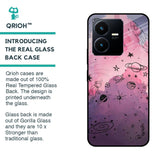 Space Doodles Glass Case for Vivo Y22