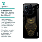 Golden Owl Glass Case for Vivo Y22