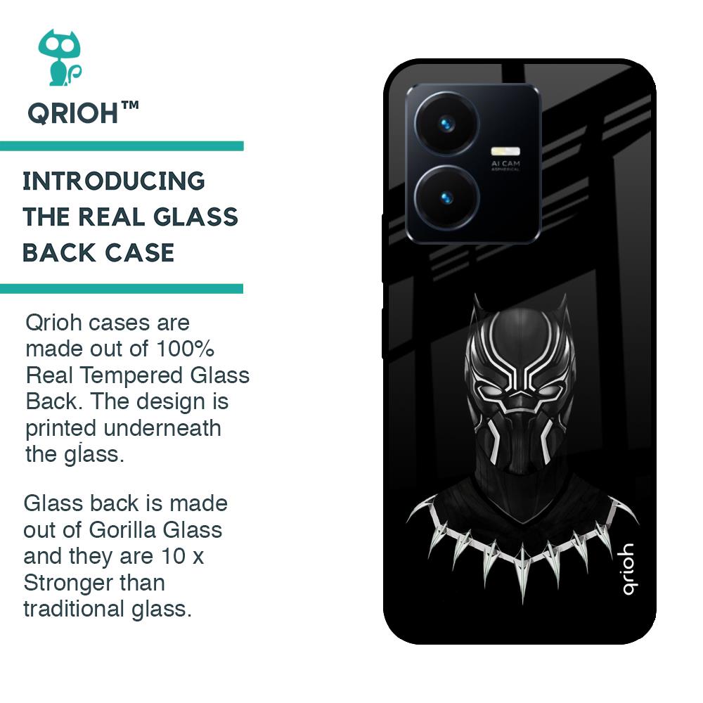 Dark Superhero Glass Case for Vivo Y22