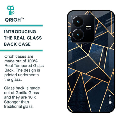 Abstract Tiles Glass case for Vivo Y22