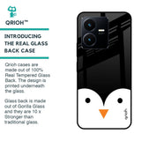 Cute Penguin Glass Case for Vivo Y22