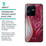 Crimson Ruby Glass Case for Vivo Y22