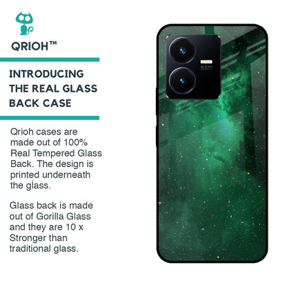 Emerald Firefly Glass Case For Vivo Y22