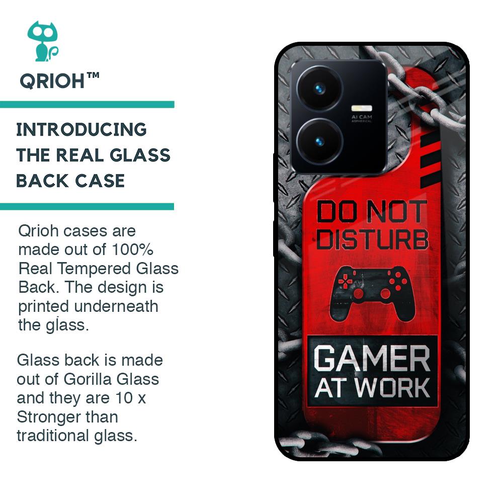 Do No Disturb Glass Case For Vivo Y22