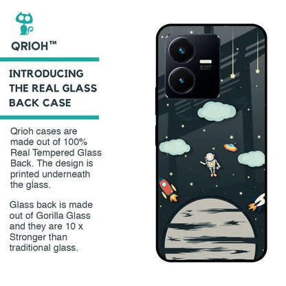 Astronaut Dream Glass Case For Vivo Y22
