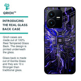 Techno Color Pattern Glass Case For Vivo Y22