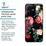 Floral Bunch Glass Case For Vivo Y22