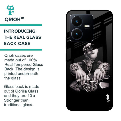 Gambling Problem Glass Case For Vivo Y22