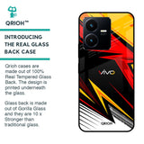 Race Jersey Pattern Glass Case For Vivo Y22