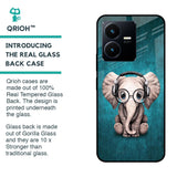 Adorable Baby Elephant Glass Case For Vivo Y22