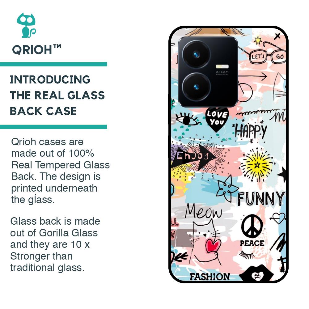 Just For You Glass Case For Vivo Y22
