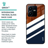 Bold Stripes Glass case for Vivo Y22