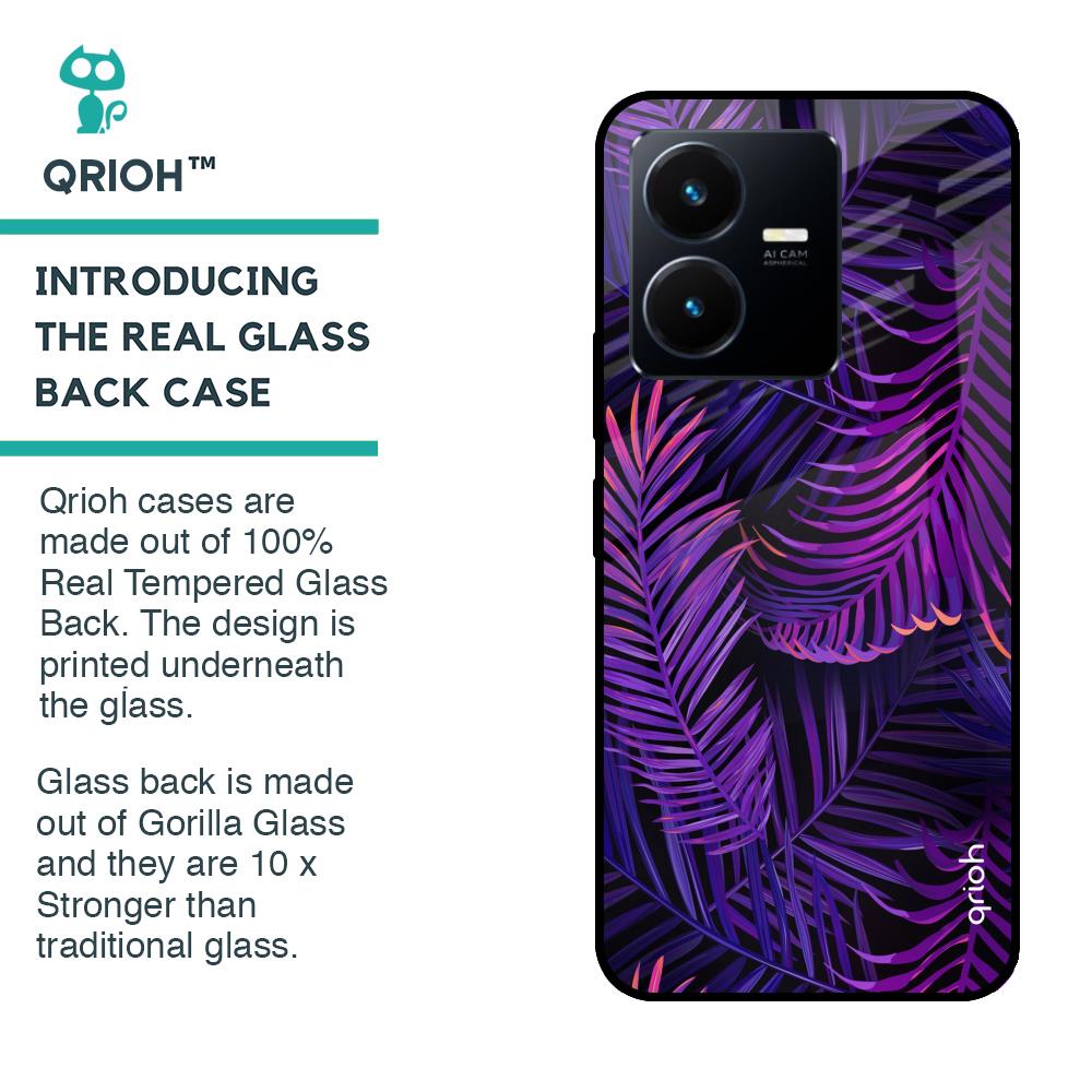 Plush Nature Glass Case for Vivo Y22