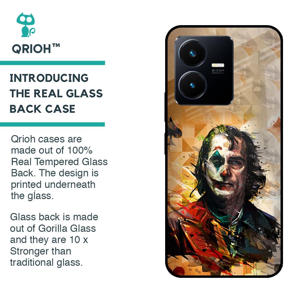 Psycho Villain Glass Case for Vivo Y22
