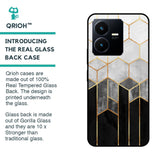 Tricolor Pattern Glass Case for Vivo Y22