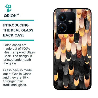 Bronze Abstract Glass Case for Vivo Y22