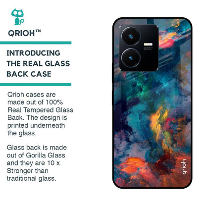 Cloudburst Glass Case for Vivo Y22