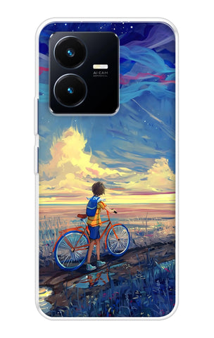 Riding Bicycle to Dreamland Vivo Y22 Back Cover
