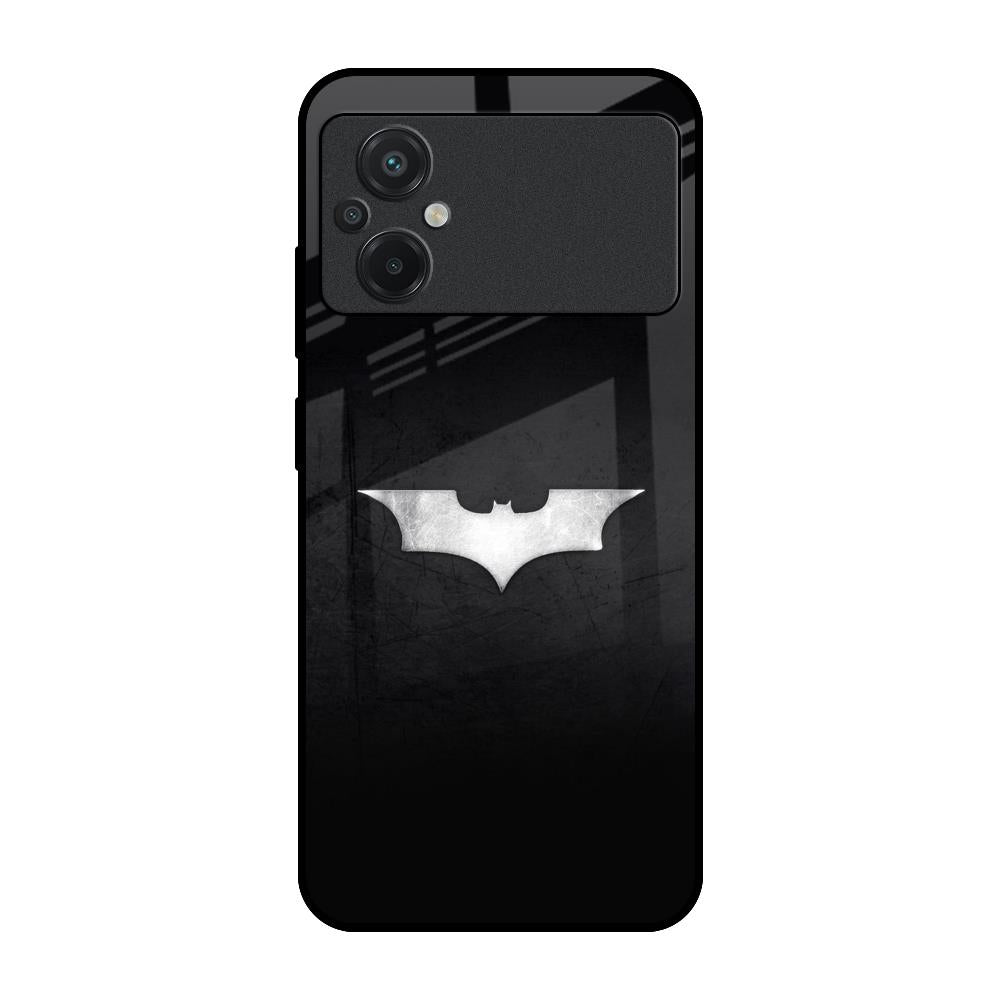 Super Hero Logo Poco M5 Glass Back Cover Online