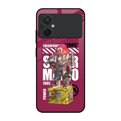Gangster Hero Poco M5 Glass Back Cover Online