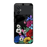 Rose Flower Bunch Art Poco M5 Glass Back Cover Online