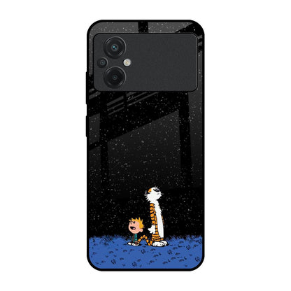 Night Sky Star Poco M5 Glass Back Cover Online