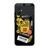 Danger Signs Poco M5 Glass Back Cover Online