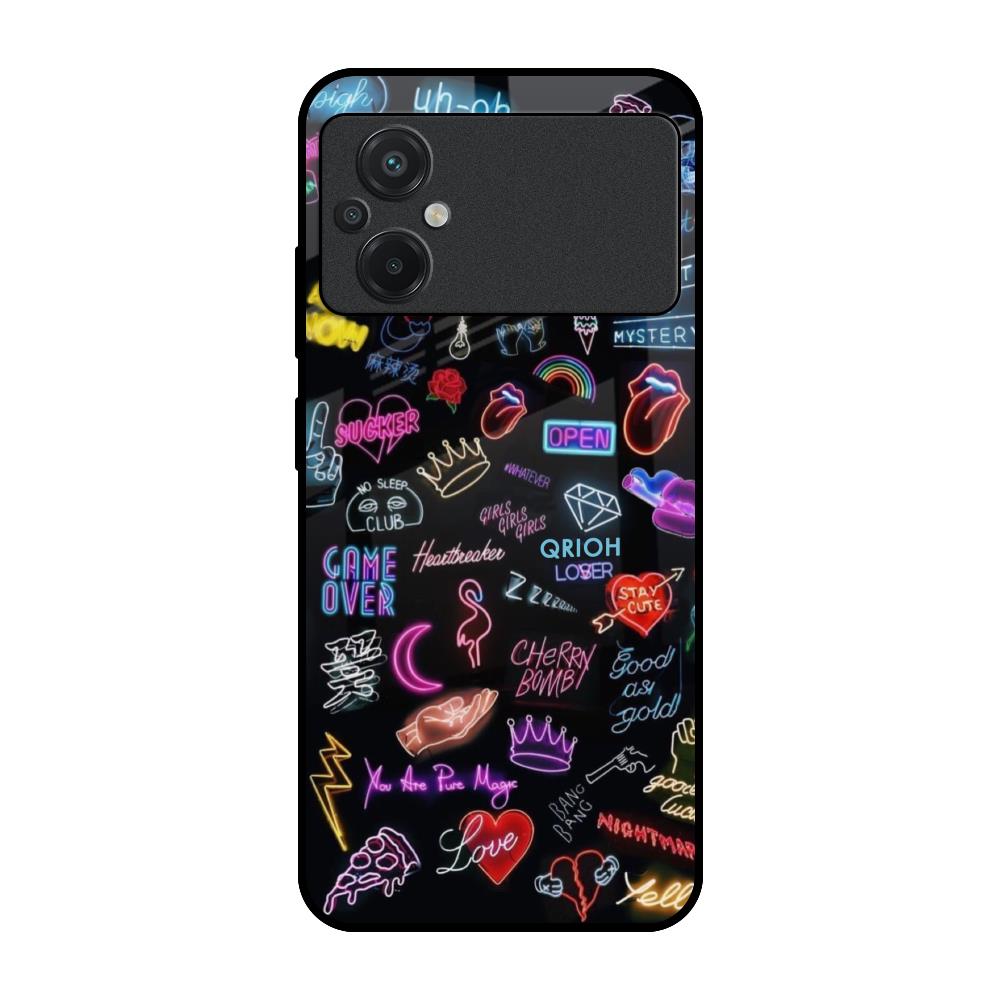 Accept The Mystery Poco M5 Glass Back Cover Online