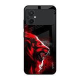 Red Angry Lion Poco M5 Glass Back Cover Online