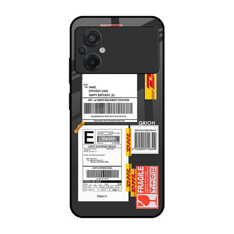 Cool Barcode Label Poco M5 Glass Back Cover Online