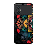 Retro Gorgeous Flower Poco M5 Glass Back Cover Online