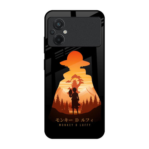 Luffy One Piece Poco M5 Glass Back Cover Online