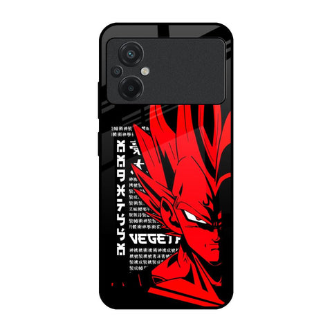 Red Vegeta Poco M5 Glass Back Cover Online