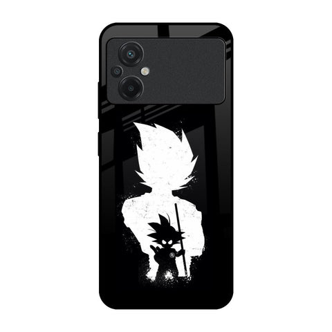Monochrome Goku Poco M5 Glass Back Cover Online