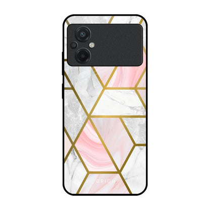 Geometrical Marble Poco M5 Glass Back Cover Online