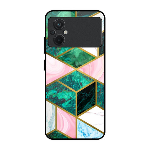 Seamless Green Marble Poco M5 Glass Back Cover Online