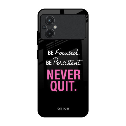 Be Focused Poco M5 Glass Back Cover Online