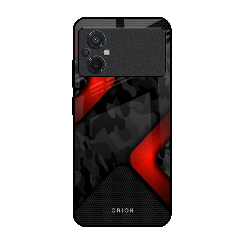 Modern Camo Abstract Poco M5 Glass Back Cover Online